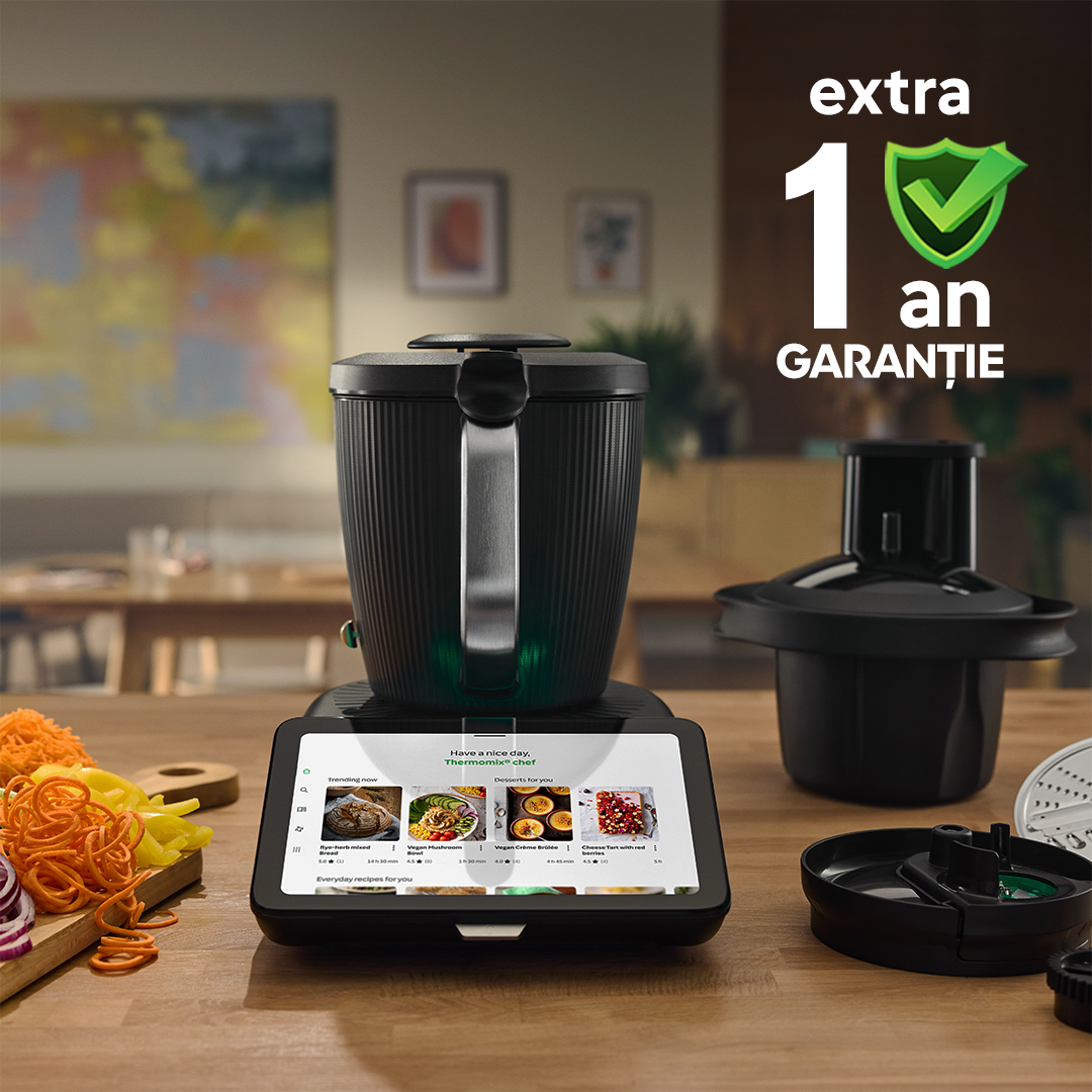 Pachet Thermomix TM7 + Cutter Plus + 1 an extragaranție