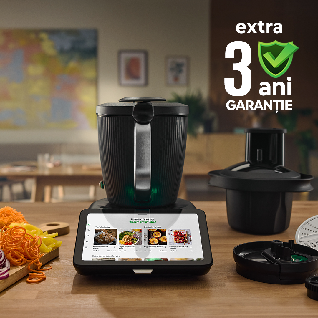 Pachet Thermomix TM7 + Cutter Plus + 3 ani extragaranție
