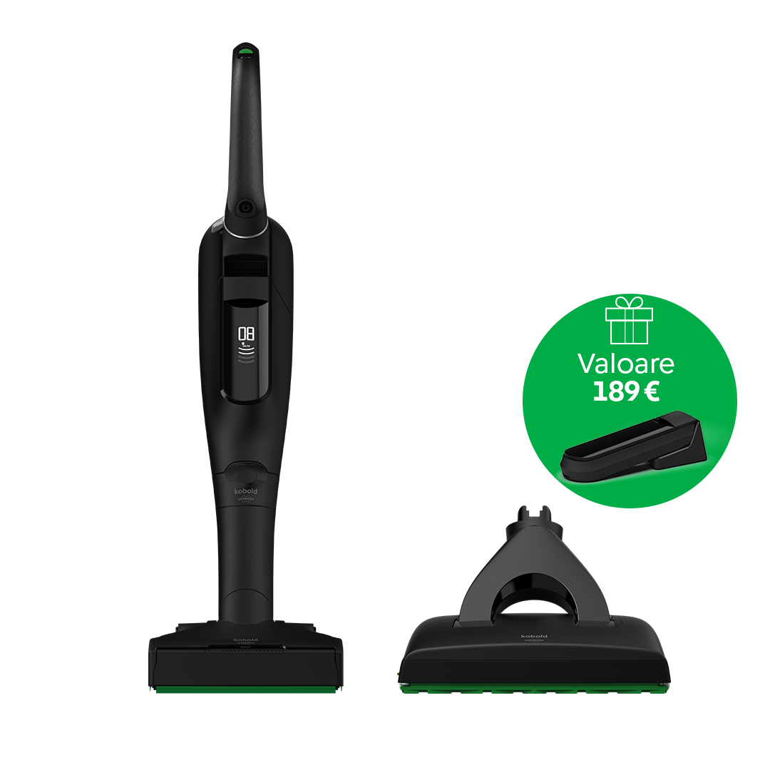 Soluția pentru o casă impecabilă- Pachet Kobold VK7 Duo Black + extra acumulator