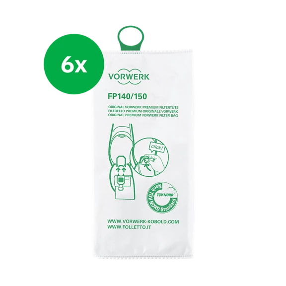 Set 6 saci filtrare premium FP140/150 Kobold